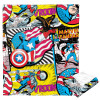 Marvel Captain America Captain Badge Silk Touch Throw Blanket