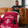 NBA Houston Rockets Dominion Personalized Silk Touch Sherpa Throw Blanket