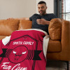 NBA Chicago Bulls Dominion Personalized Silk Touch Sherpa Throw Blanket