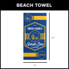 NBA Golden State Warriors Dominion Personalized Beach Towel