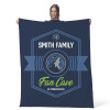 NBA Minnesota Timberwolves Dominion Personalized Silk Touch Throw Blanket