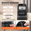 VEVOR Coin Sorter Machine for USD Coin, black, with hopper and coin tubes, for effortless coin sorting and jam handling.