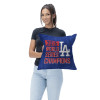2025 World Series Championship Los Angeles Dodgers Hot Corner Double Sided Tapestry Throw Pillow