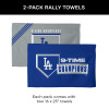 Los Angeles Dodgers 2025 MLB World Series Multi Champ Voltage Fan Towel