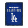 Los Angeles Dodgers 2025 MLB World Series Multi Champ Overdrive Woven Tapestry