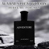 Generic Adventure Pour Homme Cologne Eau De Parfum Spray 3.4oz for Men black bottle.