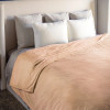 HGTV Super Luxe Faux Fur Throw Blanket Nomadic Desert 106 x 94 Inches