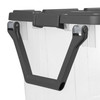 Extra Large 160 Quart Wheeled Storage Bins - Set of 2 for Home Organization