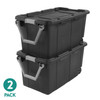 Extra Large 160 Quart Wheeled Storage Bins - Set of 2 for Home Organization