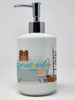 Sable Sheltie Ceramic Hand Soap Dispenser product image at 