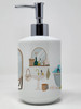 Salt and Pepper Standard Schnauzer in Bathtub Ceramic Hand Soap Dispenser product image at NuMercy 4