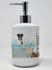 Smooth Fox Terrier in Bathtub Ceramic Hand Soap Dispenser product image at NuMercy