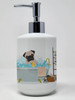 Fawn Pug Ceramic Hand Soap Dispenser product image at NuMercy
