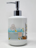 Toy White Poodle Ceramic Hand Soap Dispenser product image at NuMercy