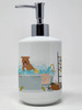 NEW Red Pit Bull Terrier Ceramic Hand Soap Dispenser product image at NuMercy