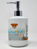 Jack Russell Terrier in Bathtub Ceramic Hand Soap Dispenser product image at NuMercy