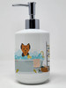 Black and Tan Puppy Cut Yorkshire Terrier Ceramic Hand Soap Dispenser product image at NuMercy