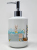 White Boxer Ceramic Hand Soap Dispenser product image at NuMercy