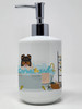 Tricolor Sheltie Ceramic Hand Soap Dispenser product image at NuMercy