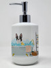 Black and White French Bulldog Ceramic Hand Soap Dispenser product image at NuMercy
