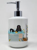 Black Shih Tzu Ceramic Hand Soap Dispenser product image at NuMercy