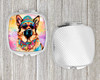 German Shepherd Hippie Dawg Compact Decorative Travel Makeup Mirror DAC2511 product image at NuMercy 4