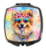 Pomeranian Hippie Dawg Compact Decorative Travel Makeup Mirror DAC2539 product image at NuMercy