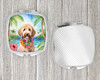 Goldendoodle Luau Compact Decorative Travel Makeup Mirror product image at NuMercy 4
