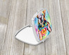 Boston Terrier Hippie Dawg Compact Decorative Travel Makeup Mirror DAC2468 product image at NuMercy 2