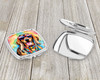 Doberman Pinscher Hippie Dawg Compact Decorative Travel Makeup Mirror DAC2504 product image at NuMercy 3