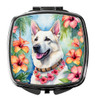 White German Shepherd Luau Compact Decorative Travel Makeup Mirror product image at NuMercy
