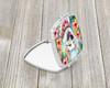 White German Shepherd Luau Compact Decorative Travel Makeup Mirror product image at NuMercy 2