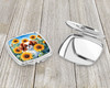Japanese Chin in Sunflowers Compact Decorative Travel Makeup Mirror DAC6104 product image at NuMercy 3