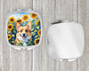 Corgi in Sunflowers Compact Decorative Travel Makeup Mirror product image at NuMercy 4