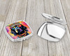 Black Labrador Hippie Dawg Compact Decorative Travel Makeup Mirror DAC2520 product image at NuMercy 3