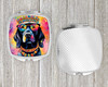 Black Labrador Hippie Dawg Compact Decorative Travel Makeup Mirror DAC2520 product image at NuMercy 4