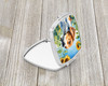 English Foxhound in Sunflowers Compact Decorative Travel Makeup Mirror product image at NuMercy 2