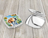 English Foxhound in Sunflowers Compact Decorative Travel Makeup Mirror product image at NuMercy 3
