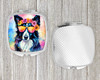 Border Collie Hippie Dawg Compact Decorative Travel Makeup Mirror product image at NuMercy 4