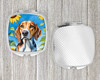 American Foxhound in Sunflowers Compact Decorative Travel Makeup Mirror product image at NuMercy 4