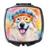 Great Pyrenees Hippie Dawg Compact Decorative Travel Makeup Mirror DAC2517 product image at NuMercy