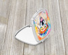 Great Pyrenees Hippie Dawg Compact Decorative Travel Makeup Mirror DAC2517 product image at NuMercy 2