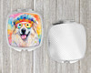 Great Pyrenees Hippie Dawg Compact Decorative Travel Makeup Mirror DAC2517 product image at NuMercy 4