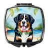 Bernese Mountain Dog Luau Compact Decorative Travel Makeup Mirror product image at NuMercy