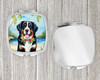 Bernese Mountain Dog Luau Compact Decorative Travel Makeup Mirror product image at NuMercy 4