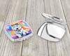 Samoyed Hippie Dawg Compact Decorative Travel Makeup Mirror DAC2551 product image at NuMercy 3
