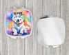 Samoyed Hippie Dawg Compact Decorative Travel Makeup Mirror DAC2551 product image at NuMercy 4