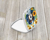 Cavalier Spaniel in Sunflowers Compact Decorative Travel Makeup Mirror DAC6049 product image at NuMercy 2
