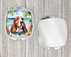 Basset Hound Luau Compact Decorative Travel Makeup Mirror product image at NuMercy 4