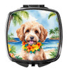 Cockapoo Luau Compact Decorative Travel Makeup Mirror product image at NuMercy